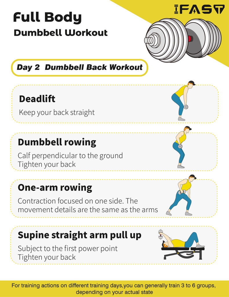 Rückentraining mit Kurzhantel